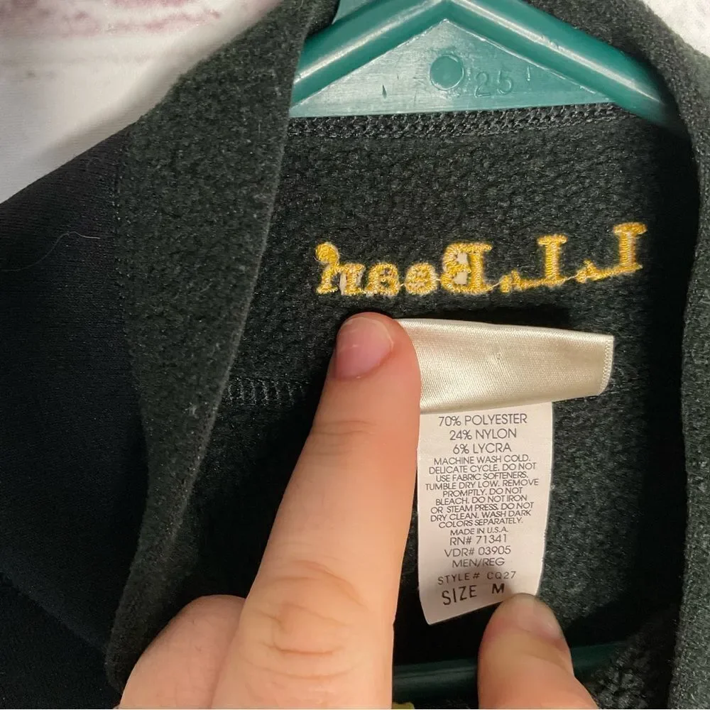 L.L. Bean 25” fleece vtg